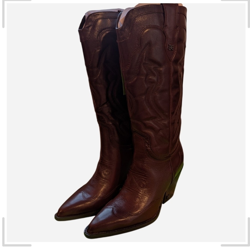Sam Edelman Dark Brown Heeled Boots - Picture 5 of 12